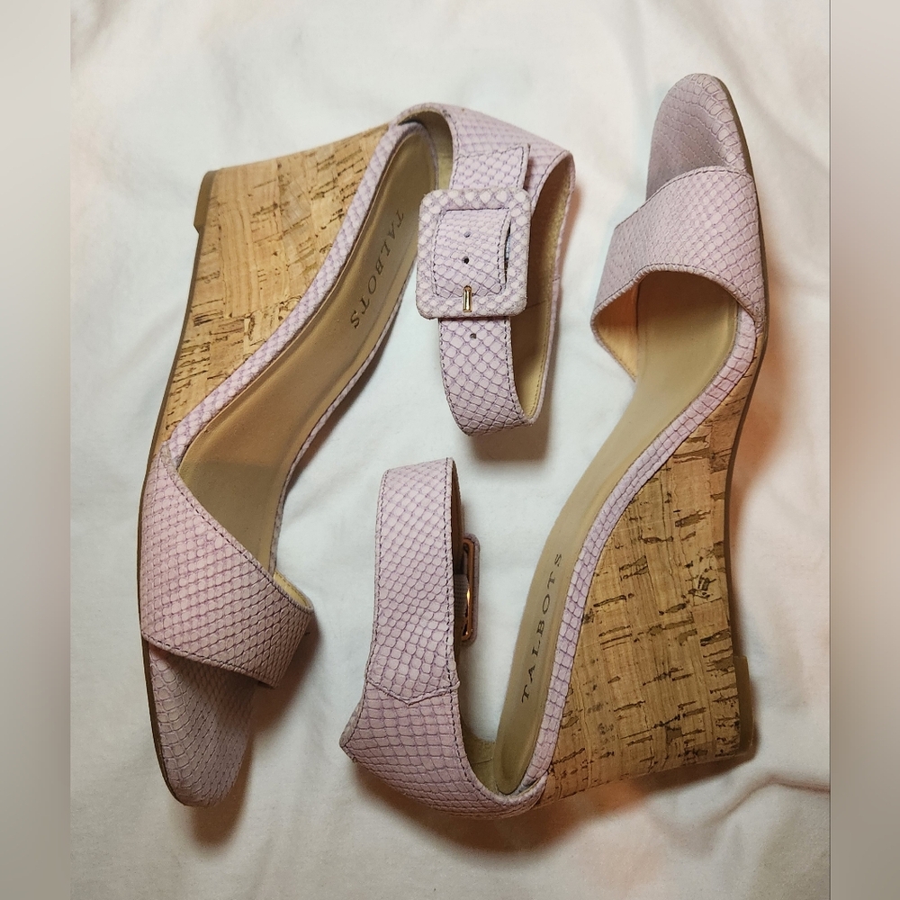 Talbots‎ Lavender Wedge Sandals